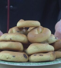 Κουλουράκια Πορτοκάλι Νηστίσιμα με σταγόνες κουβερτούρας