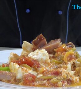 Καγιανάς με χοιρινό παστό σύγκλινο